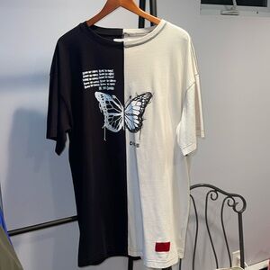 CHNGE Butterfly Shirt Dress